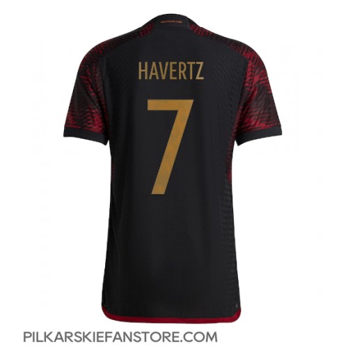 Tanie Strój piłkarski Niemcy Kai Havertz #7 Koszulka Wyjazdowej MŚ 2022 Krótkie Rękawy